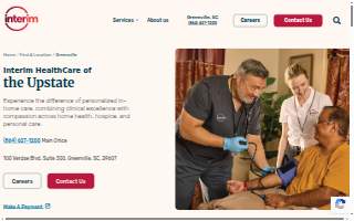 Interim HealthCare of Greenville website