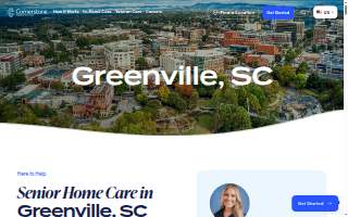 Cornerstone Caregiving of Greenville website
