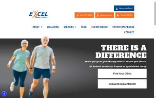 Excel Rehab & Sports - Greenville Halton Road website