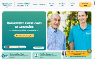 Homewatch CareGivers of Greenville website