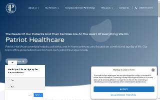 Patriot Healthcare website