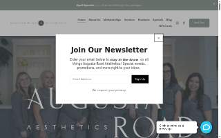 Augusta Road Aesthetics website