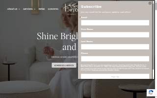 Brio Aesthetics website