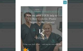 Upstate Plastic Surgery website