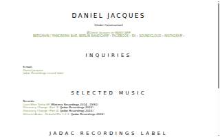 Daniel Jacques website