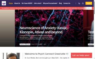 Dr. Sunil Bhatia’s Psychiatric Connections of Greenville website