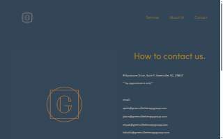 Greenville Therapy Group website