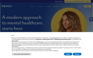 PsychPlus Greenville Clinic - Psychiatrist and Therapist website