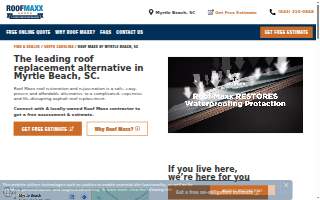 Roof Maxx of Myrtle Beach website