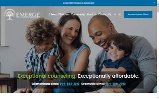 Emerge Family Therapy Center & Teaching Clinic website