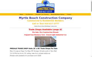 Myrtle Beach Construction of Little River website