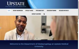 Upstate Ear Nose & Throat website