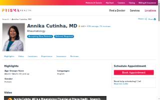 Annika Cutinha, MD website