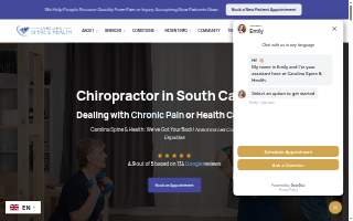 Carolina Spine & Health website