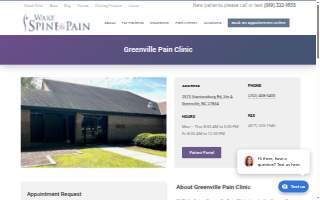Wake Spine & Pain Specialists: Greenville website