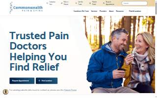 Commonwealth Pain & Spine of Spartanburg website