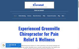 Elevated Chiropractic Solutions website