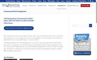 Greenwood Pain Management website
