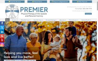 Premier Physical Therapy of the Upstate website