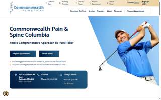 Commonwealth Pain & Spine of Columbia website