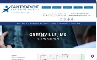 Pain Treatment Centers of America website
