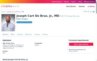 Joseph Cart De Brux, Jr., MD website
