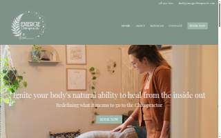 Emerge Chiropractic website
