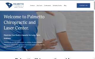 Palmetto Chiropractic & Laser Center website