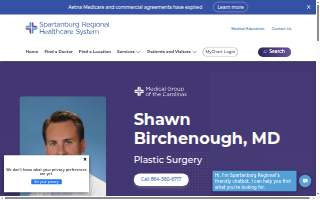 Shawn A. Birchenough MD of Spartanburg website