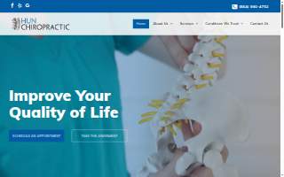 Hun Chiropractic website