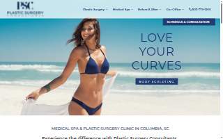 Plastic Surgery Consultants website