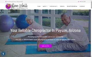 Bee Well Chiropractic website