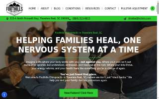 Foothills Chiropractic website