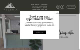 Ascend Chiropractic website