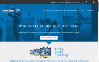 Performance Therapy of Greenville website