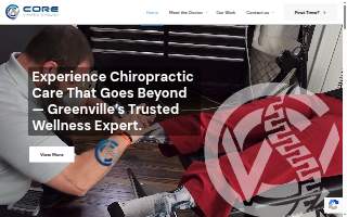 Core Chiropractic Wellness website