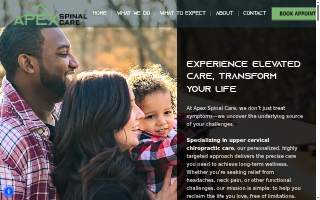 Apex Spinal Care website