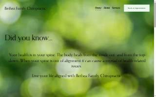 Bethea Family Chiropractic website