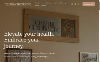 Celestial Chiropractic website