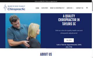 Blue Ridge Family Chiropractic website
