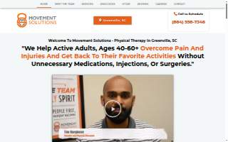 Movement Solutions Physical Therapy Greenville website