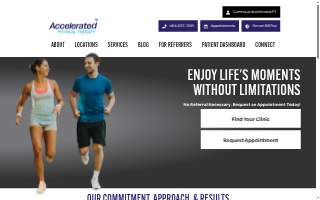 Accelerated Physical Therapy of Simpsonville website