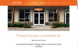 Apogee Therapy Center website