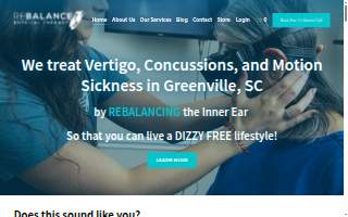 Rebalance Physical Therapy website