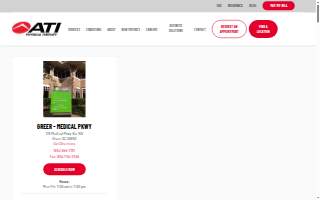 ATI Physical Therapy of Greer website