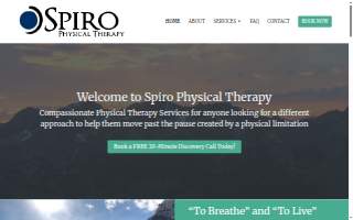Spiro Physical Therapy website