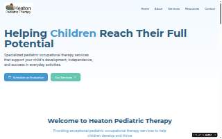 Heaton Pediatric Therapy website