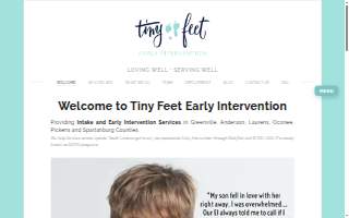 Tiny Feet Early Intervention website