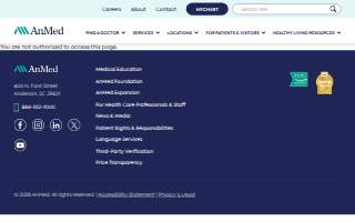 AnMed Integrated Therapy - Greenville Street website
