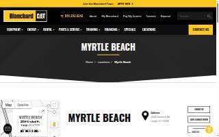 Blanchard Machinery - Myrtle Beach website